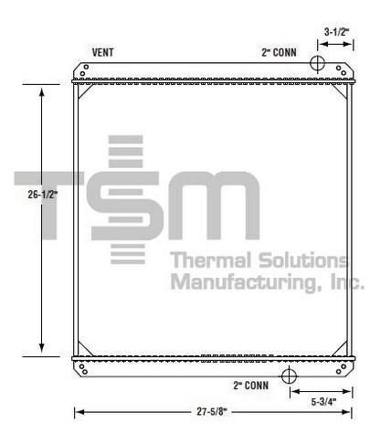 Thermal Solutions Manufacturing 437168 Radiator For FORD,FORD / STERLING
