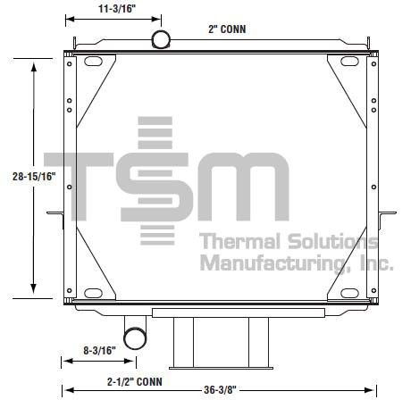 Thermal Solutions Manufacturing 437173 Radiator For MACK