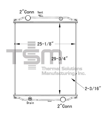 Thermal Solutions Manufacturing 437182P AP / PLASTIC TANK For BLUE BIRD