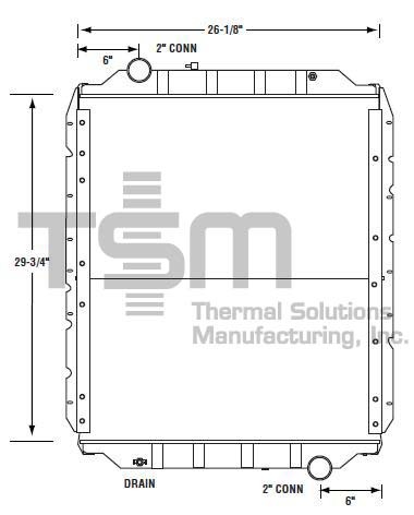 Thermal Solutions Manufacturing 437182S CB / SOLDER ON TANK For BLUE BIRD