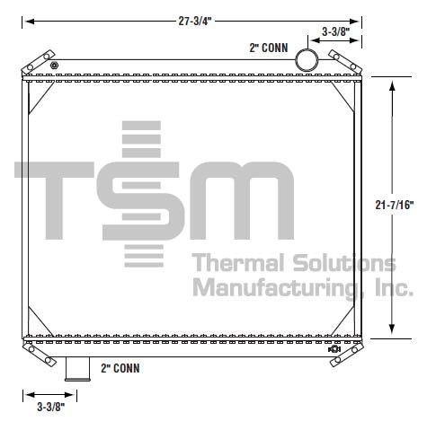 Thermal Solutions Manufacturing 437187 Radiator For FORD,FORD / STERLING
