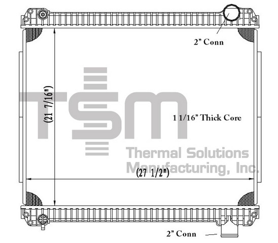 Thermal Solutions Manufacturing 437188P Radiator For FORD,FORD / STERLING