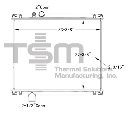 Thermal Solutions Manufacturing 437193P Radiator For MACK