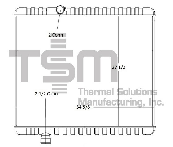Thermal Solutions Manufacturing 437193S Radiator For MACK