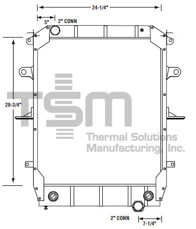 Thermal Solutions Manufacturing 437194S Radiator For FREIGHTLINER,STERLING TRUCK