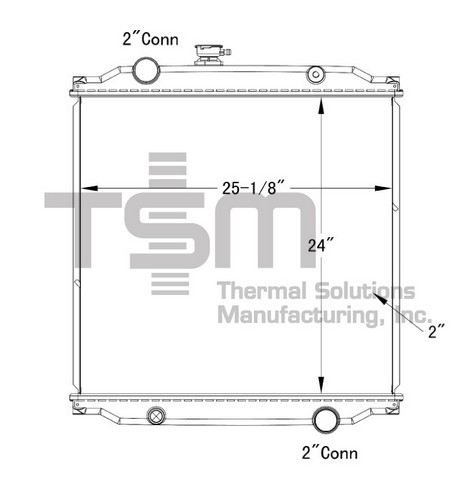 Thermal Solutions Manufacturing 437195P Radiator For FREIGHTLINER