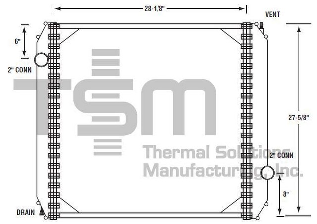 Thermal Solutions Manufacturing 437197S Radiator For FORD,FORD / STERLING