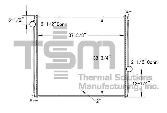 Thermal Solutions Manufacturing 437198P AP / PLASTIC TANK For FORD / STERLING