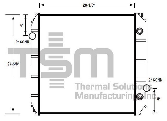 Thermal Solutions Manufacturing 437202S Radiator For FORD,FORD / STERLING