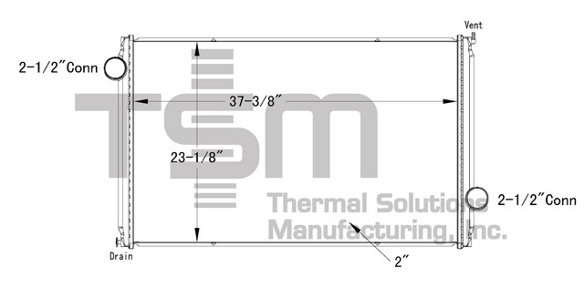 Thermal Solutions Manufacturing 437206P Radiator For FORD,FORD / STERLING,STERLING TRUCK
