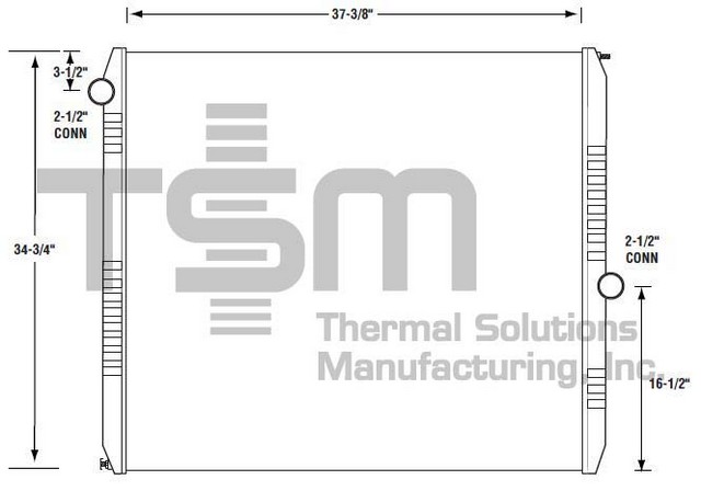Thermal Solutions Manufacturing 437207S Radiator For FORD,FORD / STERLING,STERLING TRUCK
