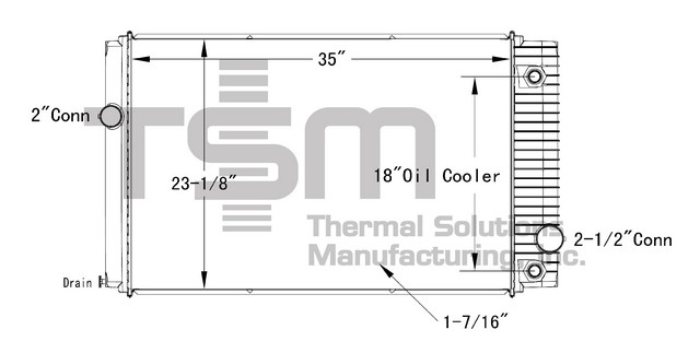 Thermal Solutions Manufacturing 437210P AP / PLASTIC TANK For FORD / STERLING