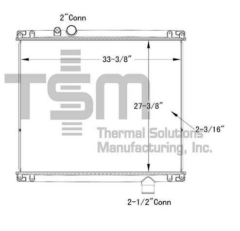 Thermal Solutions Manufacturing 437221P Radiator For MACK