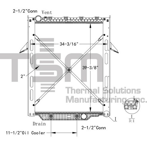 Thermal Solutions Manufacturing 437223PF Radiator For MACK,VOLVO
