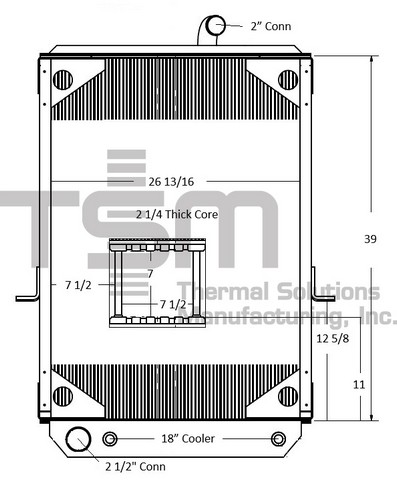 Thermal Solutions Manufacturing 437224 Radiator For MACK