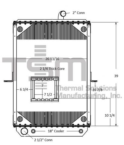 Thermal Solutions Manufacturing 437225 Radiator For MACK