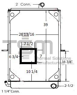 Thermal Solutions Manufacturing 437227 Radiator For MACK