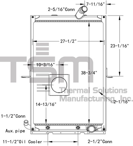 Thermal Solutions Manufacturing 437229AF Radiator For MACK