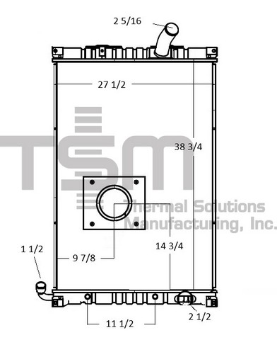 Thermal Solutions Manufacturing 437229S Radiator For MACK