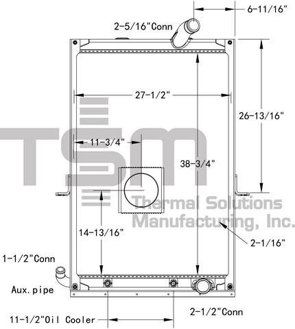 Thermal Solutions Manufacturing 437230AF Radiator For MACK