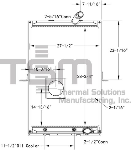 Thermal Solutions Manufacturing 437231AF Radiator For MACK