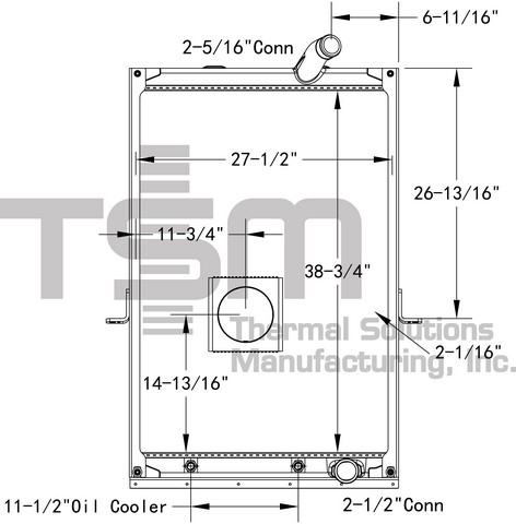 Thermal Solutions Manufacturing 437232AF Radiator For MACK
