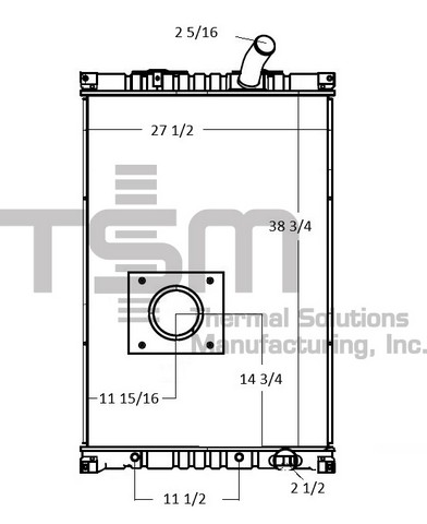 Thermal Solutions Manufacturing 437232S Radiator For MACK