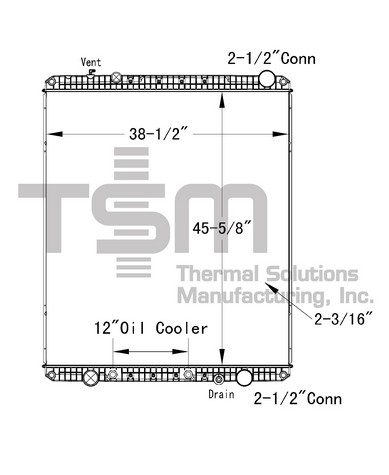Thermal Solutions Manufacturing 437245P AP / PLASTIC TANK For FREIGHTLINER