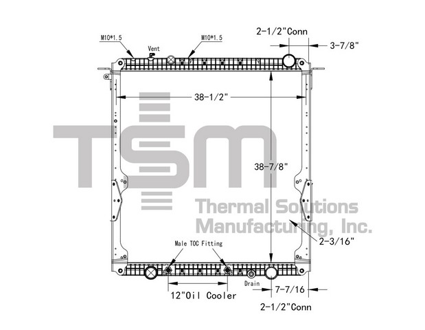 Thermal Solutions Manufacturing 437251PF Radiator For FREIGHTLINER,STERLING,STERLING TRUCK,WESTERN STAR