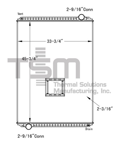 Thermal Solutions Manufacturing 437262P Radiator For AMERICAN LAFRANCE,FREIGHTLINER