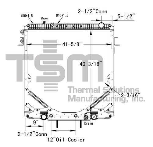 Thermal Solutions Manufacturing 437269PF Radiator For FREIGHTLINER,WESTERN STAR