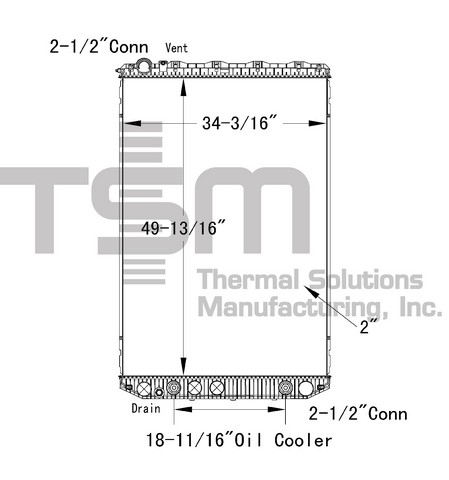 Thermal Solutions Manufacturing 437281P Radiator For VOLVO
