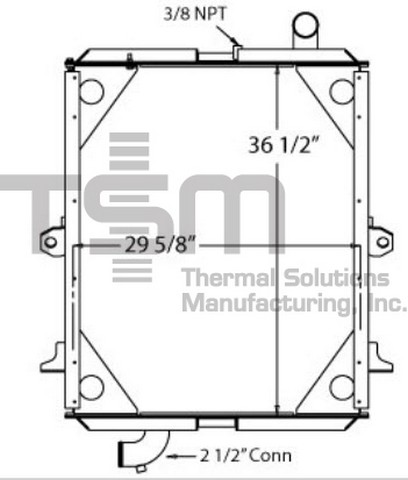 Thermal Solutions Manufacturing 437298 Radiator For PETERBILT
