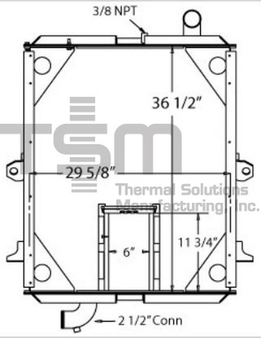 Thermal Solutions Manufacturing 437299 Radiator For PETERBILT