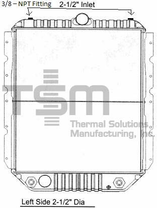 Thermal Solutions Manufacturing 437302S Radiator For INTERNATIONAL,INTERNATIONAL / NAVISTAR