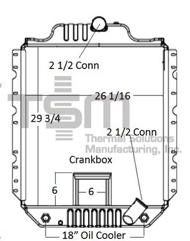 Thermal Solutions Manufacturing 437309S Radiator For INTERNATIONAL,INTERNATIONAL / NAVISTAR