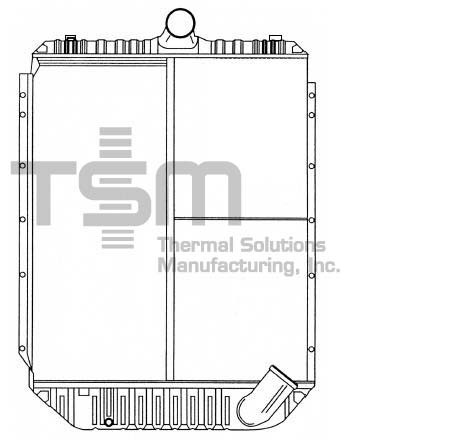 Thermal Solutions Manufacturing 437320S Radiator For IC CORPORATION,INTERNATIONAL,INTERNATIONAL / NAVISTAR