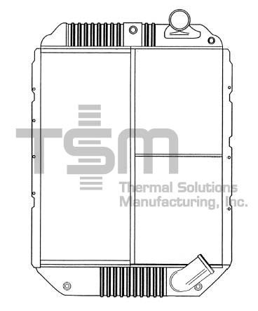 Thermal Solutions Manufacturing 437333S Radiator For IC CORPORATION,INTERNATIONAL,INTERNATIONAL / NAVISTAR