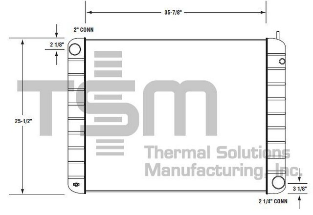 Thermal Solutions Manufacturing 437334S Radiator For CHEVROLET,CHEVROLET / GMC,GMC