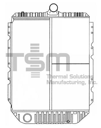 Thermal Solutions Manufacturing 437338S CB / SOLDER ON TANK For INTERNATIONAL / NAVISTAR