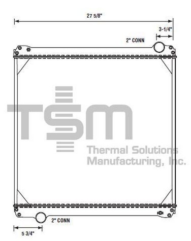 Thermal Solutions Manufacturing 437339 Radiator For FORD,FORD / STERLING