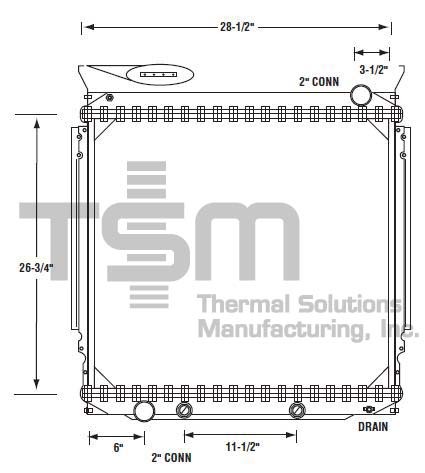 Thermal Solutions Manufacturing 437342S Radiator For FORD,FORD / STERLING