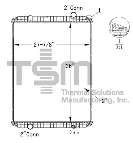 Thermal Solutions Manufacturing 437351P Radiator For MACK