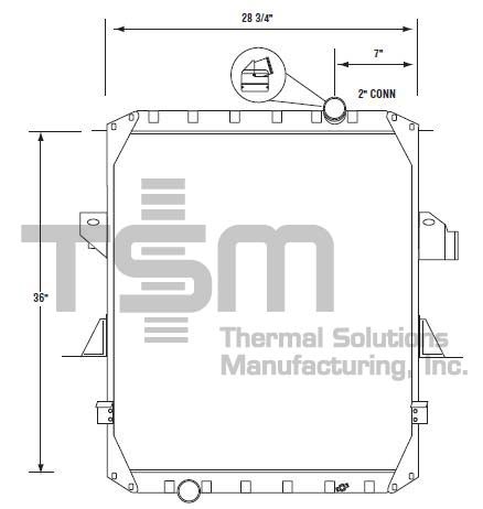 Thermal Solutions Manufacturing 437351S Radiator For MACK