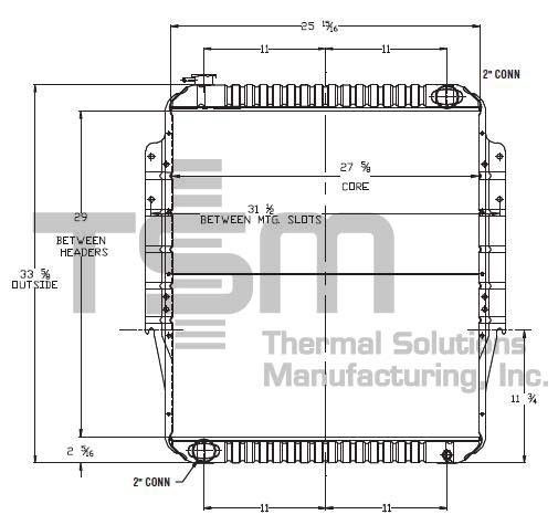 Thermal Solutions Manufacturing 437371S Radiator For FORD,FORD / STERLING