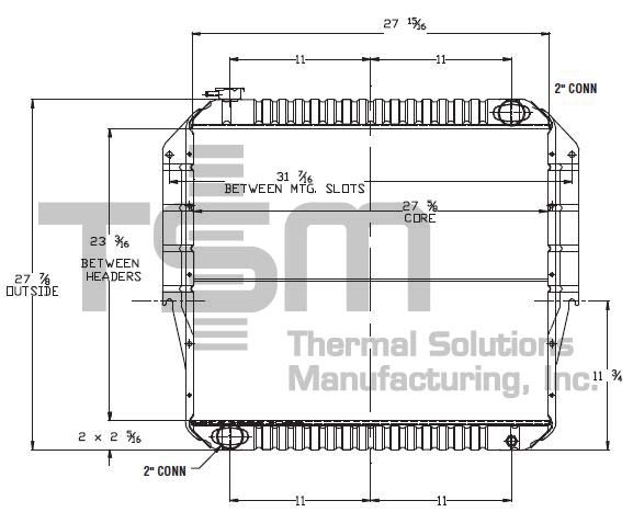 Thermal Solutions Manufacturing 437372S Radiator For FORD,FORD / STERLING
