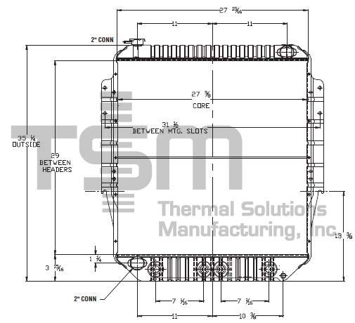 Thermal Solutions Manufacturing 437373S Radiator For FORD,FORD / STERLING