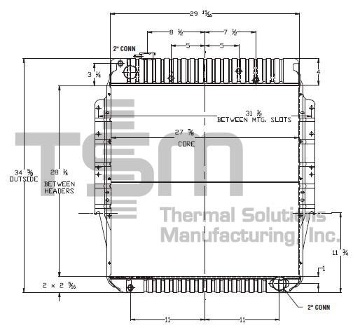 Thermal Solutions Manufacturing 437374S Radiator For FORD,FORD / STERLING