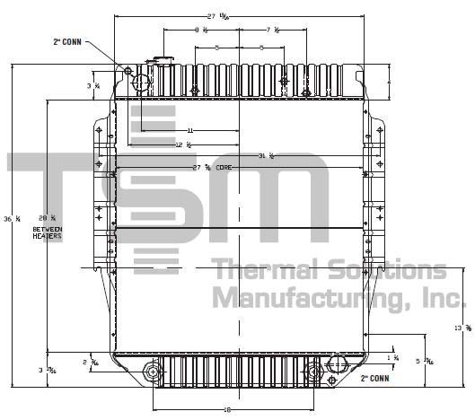 Thermal Solutions Manufacturing 437375S Radiator For FORD,FORD / STERLING
