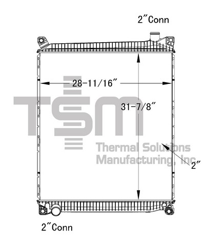 Thermal Solutions Manufacturing 437394P Radiator For MACK
